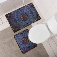 Коврики для ванной и туалета Доляна «Узочи», 2 шт, 50×78 см, 40×50 см Коврики для ванной и туалета Доляна «Узочи», 2 шт, 50×78 см, 40×50 см