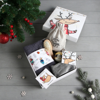Новогодний подарочный набор &laquo;Время для чудес&raquo;, полотенце и аксессуары