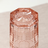 Стакан высокий стеклянный &laquo;Даллас&raquo;, 380 мл, цвет розовый