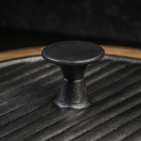 Крышка-пресс чугунная Magma «Гриль», 24×5,5 см, цвет чёрный Крышка-пресс чугунная Magma «Гриль», 24×5,5 см, цвет чёрный