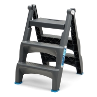 Стремянка пластиковая Степ ( серая )