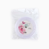 Лента атласная с тиснением &laquo;Ручная работа&raquo;, белая, 2 см х 22.5 м