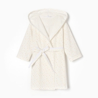 Халат для девочки НАЧЕС, цвет белый/звездочки, рост 98 см Халат для девочки НАЧЕС, цвет белый/звездочки, рост 98 см