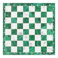 Шахматное поле 39 х 39 см "Малахит", винил