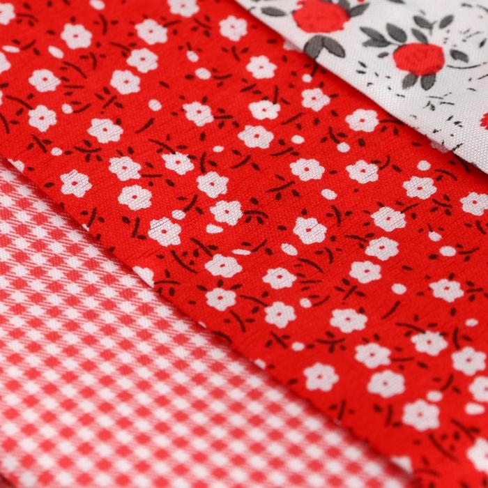 Ткань для пэчворка 3 лоскута &laquo;Лужайка&raquo;, 50 &times; 50 см