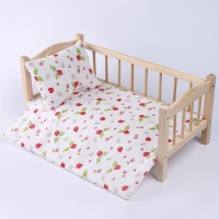 Кукольное постельное &laquo;Божьи коровки&raquo;, х/б: простынь, одеяло 46 &times; 36 см, подушка 23 &times; 19 см