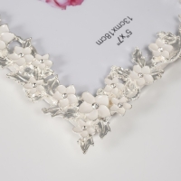 Фоторамка металл, стекло 13х18 см "Альпийские незабудки" эмаль, стразы 1,5х15х20,3 см