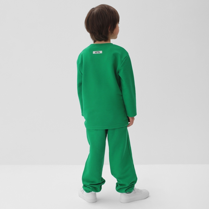 Костюм детский (лонгслив, брюки) KAFTAN Future р.30 (98-104), зеленый