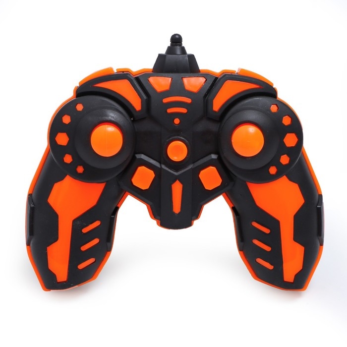 Машина-перевёртыш радиоуправляемая &laquo;Трюкач&raquo;, свет, работает от аккумулятора, цвет оранжевый