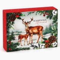 Коробка для сладостей &laquo;Сказка в лесу&raquo;, 20 х 15 х 5 см, Новый год