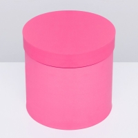 Шляпная коробка розовая , 23 х 23 см
