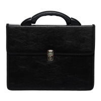 Портфель деловой 350 х 260 х 100 мм, 2 отделения, искусственная кожа, К 6С11, "Волхов", чёрный Портфель деловой 350 х 260 х 100 мм, 2 отделения, искусственная кожа, К 6С11, "Волхов", чёрный