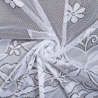 Тюль на кухню со шторной лентой, 285х167 см, цвет белый, 100% полиэстер Тюль на кухню со шторной лентой, 285х167 см, цвет белый, 100% полиэстер