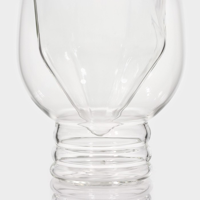 Набор стеклянных стопок - шотов с двойными стенками «Алмаз», 100 мл, 6 шт Набор стеклянных стопок - шотов с двойными стенками «Алмаз», 100 мл, 6 шт