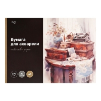 Бумага для акварели в папке А3, 20 листов, BG "Антикварный комод", 270 г/м2