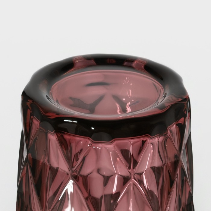 Набор стаканов стеклянных Magistro &laquo;Круиз&raquo;, 350 мл, 8&times;12,5 см, 6 шт, цвет розовый