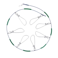 Кукан металлический, 7 карабинов