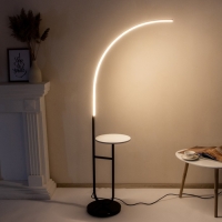 Торшер 19039/1 LED черно-белый 70х30х165 см