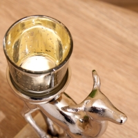 Подсвечник "Оленёнок" алюминий 11х8х17 см