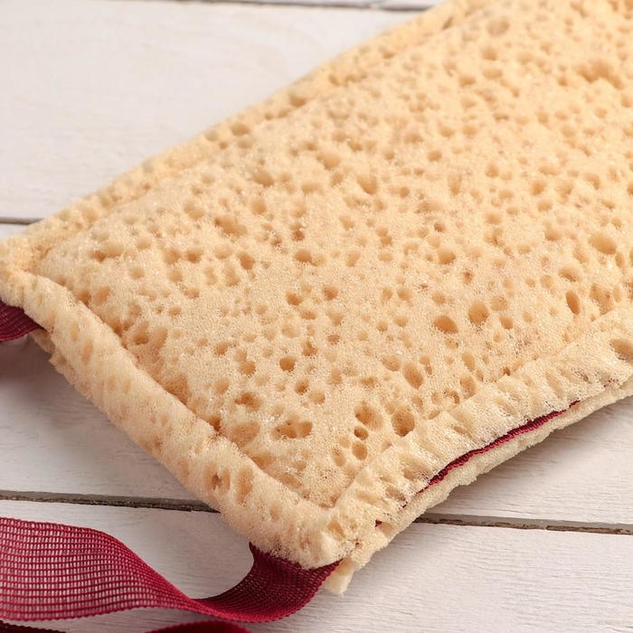 Губка для тела мягкая «Морская пена», 38×12 см, цвет МИКС Губка для тела мягкая «Морская пена», 38×12 см, цвет МИКС