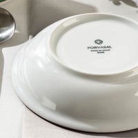 Тарелка фарфоровая глубокая DOTS menta, 500 мл, d=20 см, цвет бирюзовый Тарелка фарфоровая глубокая DOTS menta, 500 мл, d=20 см, цвет бирюзовый