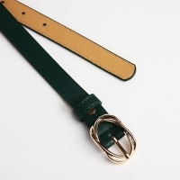 Ремень женский, ширина 2 см, винт, цвет зелёный Ремень женский, ширина 2 см, винт, цвет зелёный