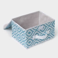 Короб для хранения Доляна «Лагуна», 26×20×16 см, цвет бирюзовый Короб для хранения Доляна «Лагуна», 26×20×16 см, цвет бирюзовый