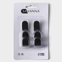 Крючки самоклеющиеся SAVANNA Black Loft, 4 шт, металл, 2,8×5,5×1,8 см, цвет чёрный Крючки самоклеющиеся SAVANNA Black Loft, 4 шт, металл, 2,8×5,5×1,8 см, цвет чёрный