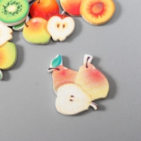 Декор для творчества дерево "Фрукты" набор 10 шт 2х2,2 см Декор для творчества дерево "Фрукты" набор 10 шт 2х2,2 см