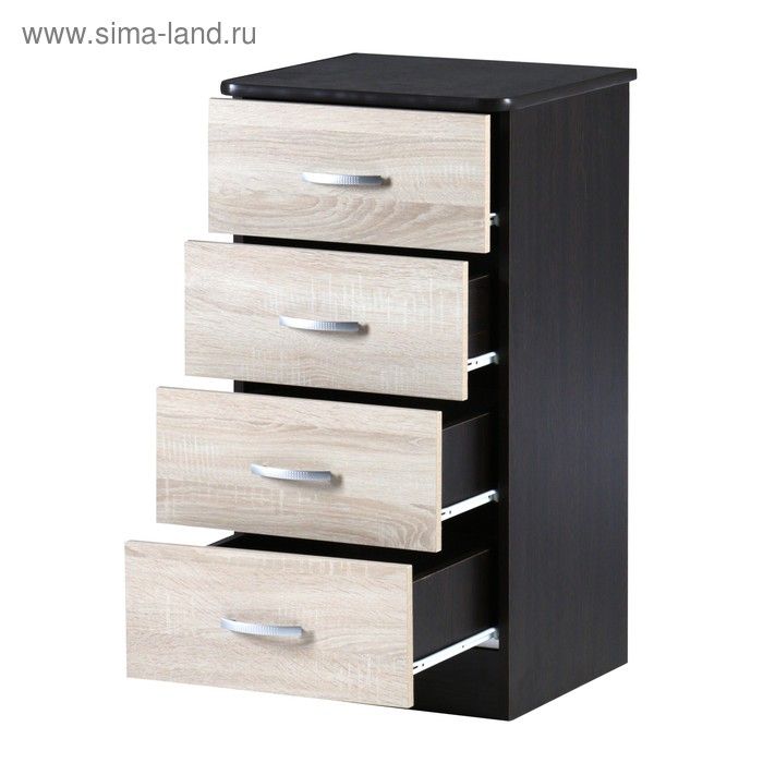 Комод 460, 460х450х867, Венге/Дуб сонома светлый Комод 460, 460х450х867, Венге/Дуб сонома светлый