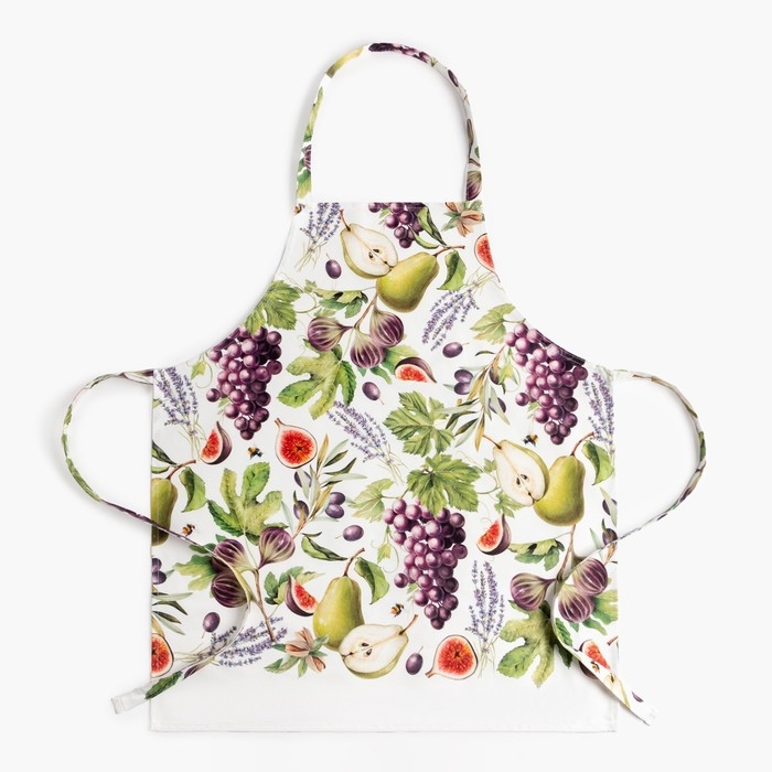 Кухонный набор Этель &laquo;Фруктовый сад&raquo;, полотенце 40х73 см, прихватка 19х19 см, фартук 60х65 см