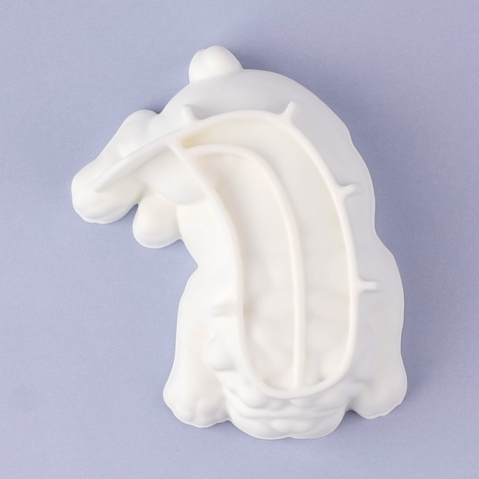 Молд &laquo;Пёсик&raquo;, силикон, 9,5&times;7&times;3,2 см, цвет белый