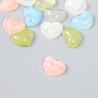 Декор для творчества пластик "Сердечки" глянец набор 15 шт МИКС 1,5х1,2х0,5 см Декор для творчества пластик "Сердечки" глянец набор 15 шт МИКС 1,5х1,2х0,5 см