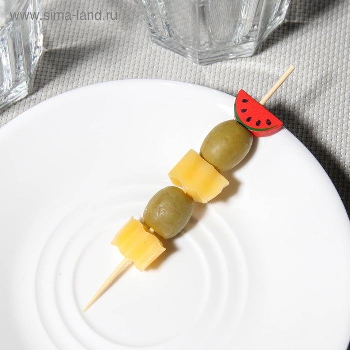 Шпажки Доляна &laquo;Сочный арбуз&raquo;, 12 см, набор 25 шт