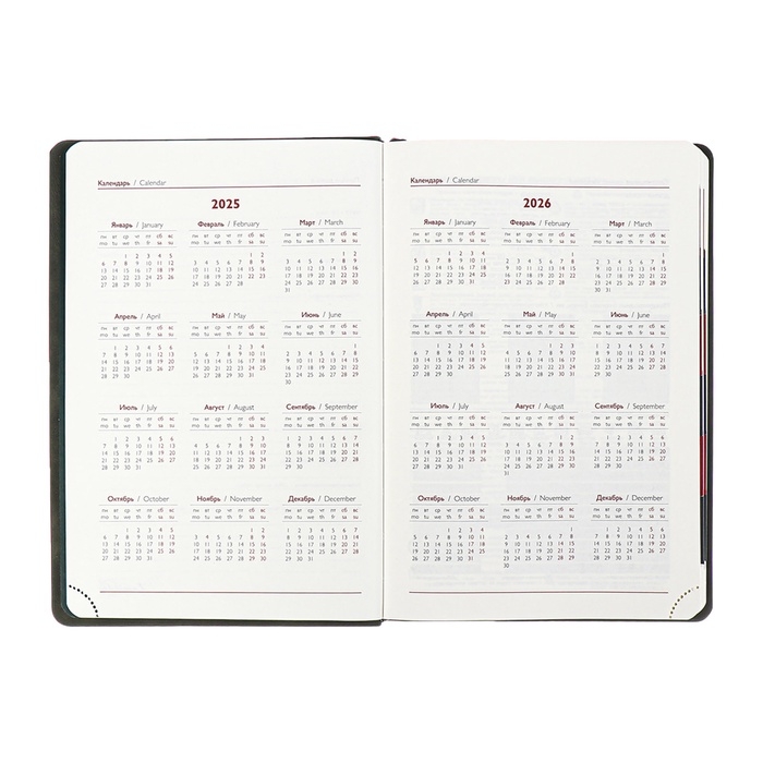 Ежедневник датир 2025г А5 176л ESCALADA, тв обл, иск кожа, бл тис,ляс,кр бл 70г/м2,зёленый