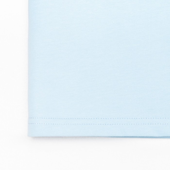 Комплект детский (футболка, шорты) KAFTAN "Basic line" размер 34 (122-128), цвет голубой