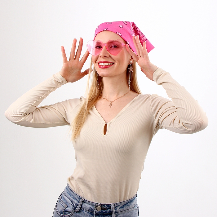 Карнавальный набор &laquo;Розовые мечты&raquo;: шляпа, очки, бандана, серьги
