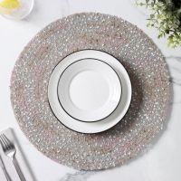 Салфетка сервировочная на стол Доляна «Серпантин», d=38 см, цвет серый Салфетка сервировочная на стол Доляна «Серпантин», d=38 см, цвет серый