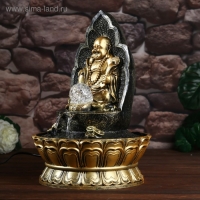 Фонтан настольный от сети, подсветка "Хотей на троне" 40х28х28 см
