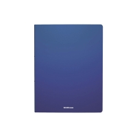 Папка с 10 вкладышами А4, 400 мкм, ErichKrause Classic, термосварка, синяя