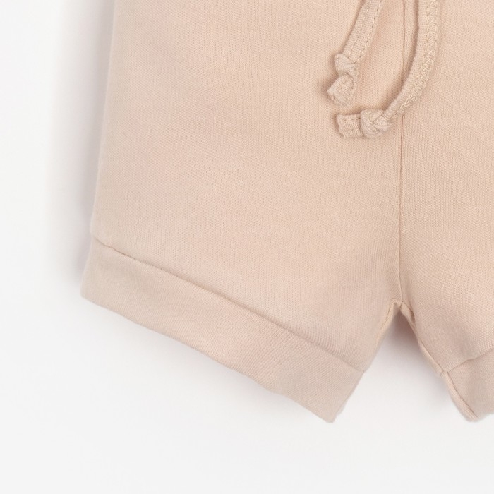 Комплект детский (боди, шорты) MINAKU, цвет бежевый, рост 62-68 см Комплект детский (боди, шорты) MINAKU, цвет бежевый, рост 62-68 см