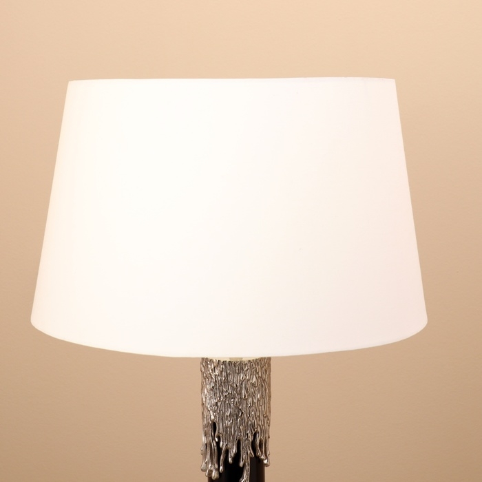 Светильник настольный "Вайт" белый/чёрный 1х40Вт, Е27, 50х50х78 см