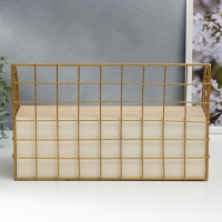 Шкатулка дерево, металл "Комод с открытой полочкой" зелёный 22х10,5х36 см Шкатулка дерево, металл "Комод с открытой полочкой" зелёный 22х10,5х36 см