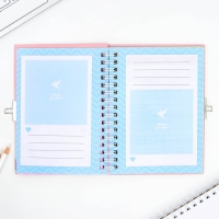 Анкета на замочке, в твердой обложке А6, 40 листов &laquo;Котик&raquo;