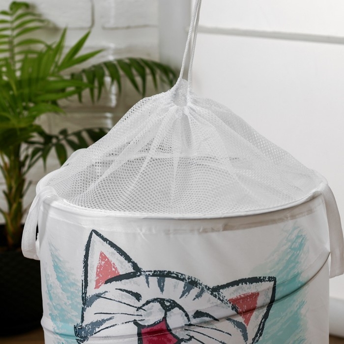 Корзинка для игрушек «Котик», 35 × 35 × 45 см Корзинка для игрушек «Котик», 35 × 35 × 45 см