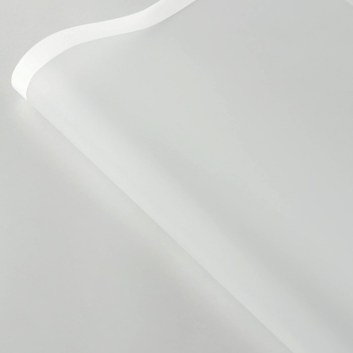 Плёнка для цветов матовая упаковочная &laquo;Кайма&raquo; белая 0,5х9 м