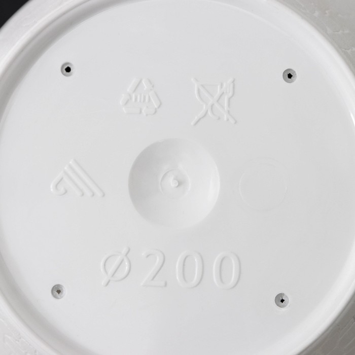 Горшок с поддоном &laquo;Розалия&raquo; 3,2 л, цвет белый