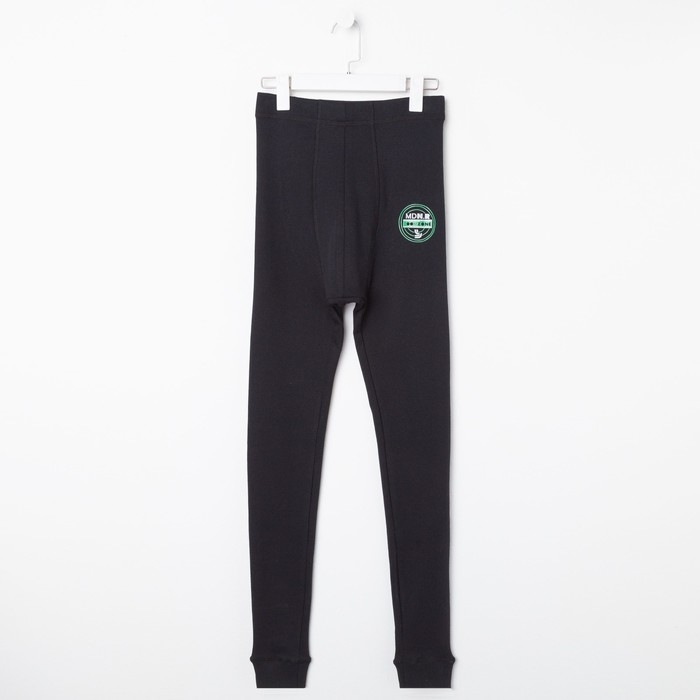 Термобельё мужское (кальсоны), цвет чёрный, размер 48