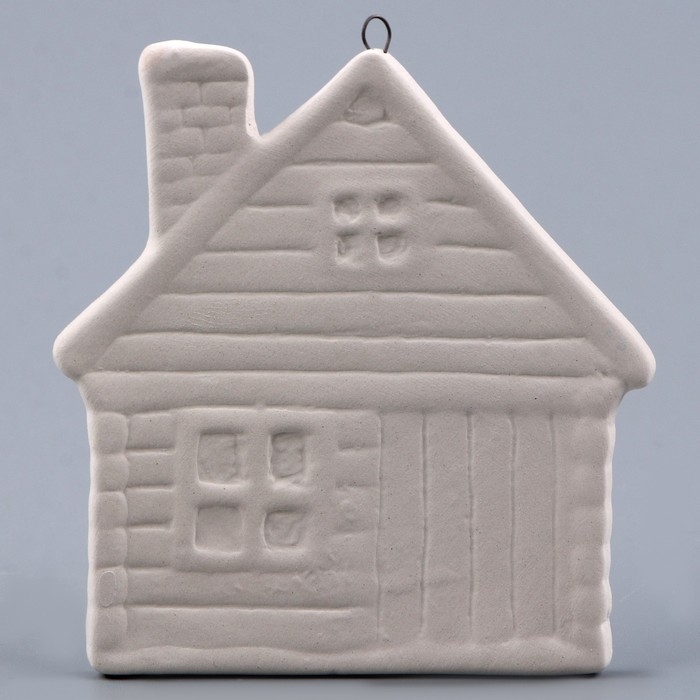 Новый год! Ёлочное украшение под раскраску &laquo;Избушка&raquo;, с подвесом