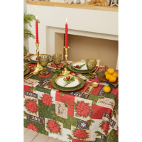 Скатерть Доляна Love 145&times;300 см, 100% п/э
